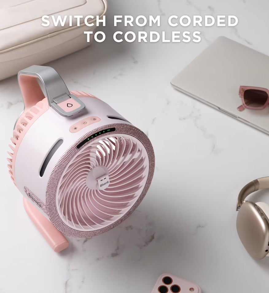 FlexBreeze HydroGo Misting Fan - Limited Edition Pink Diamond FA050UKPK9