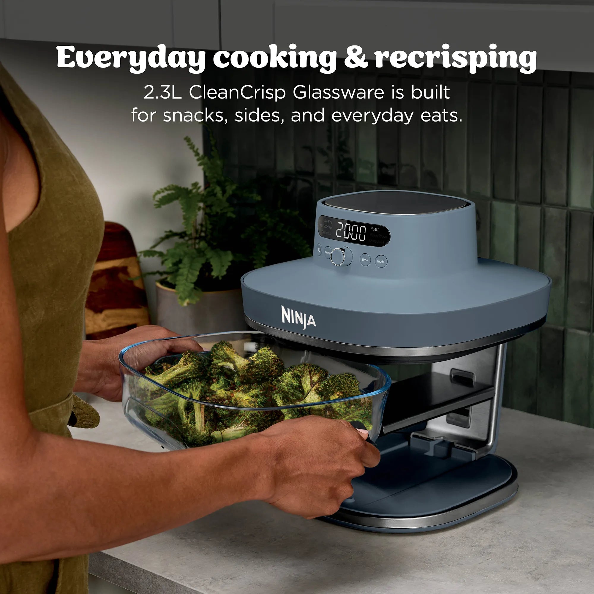 Ninja Crispi Pro 6-in-1 Countertop Glass Air Fryer