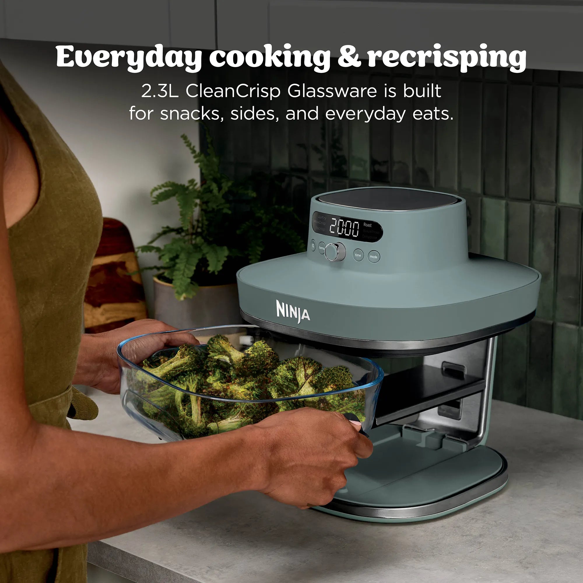 Ninja Crispi Pro 6-in-1 Countertop Glass Air Fryer