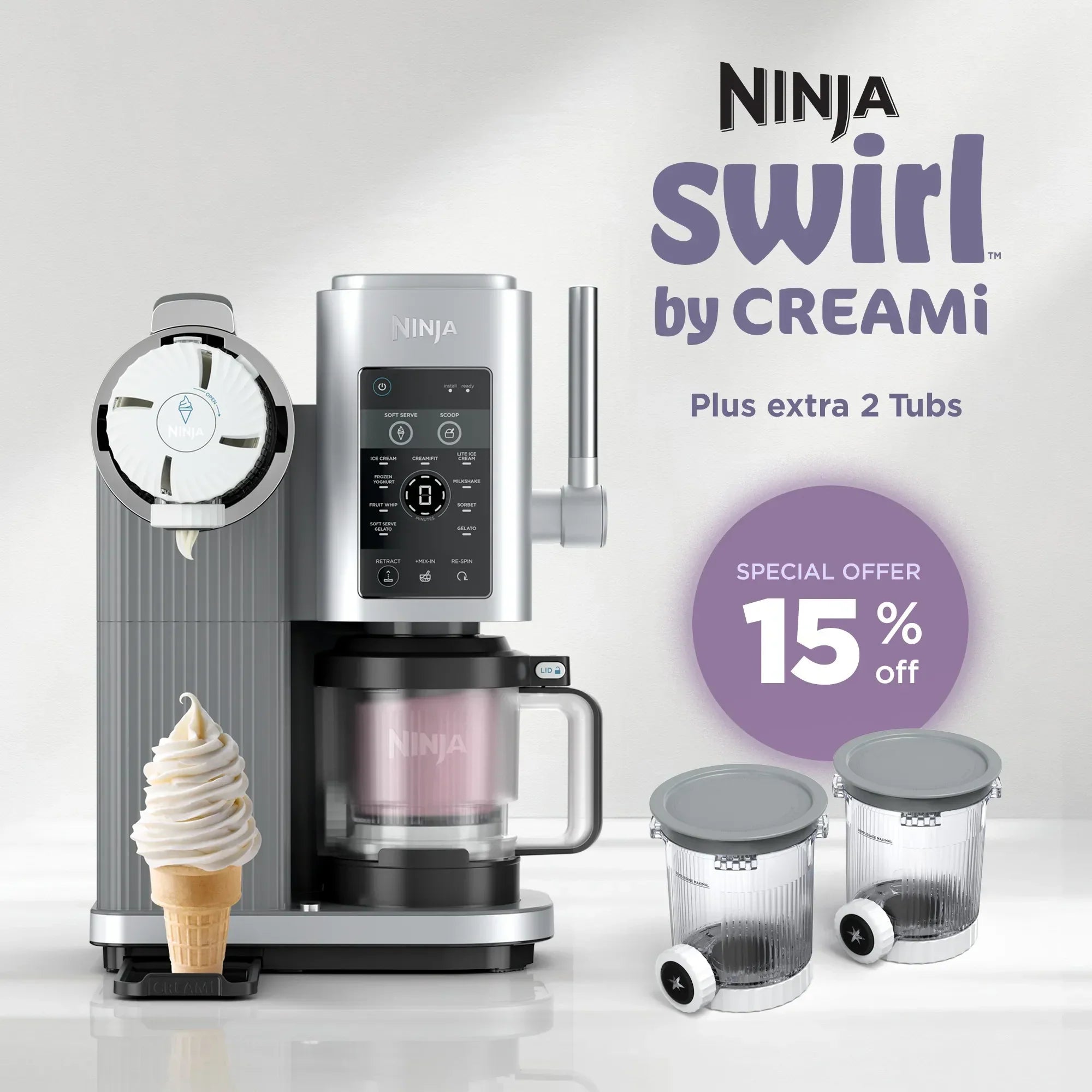 Ninja Swirl and 2-pack Tubs