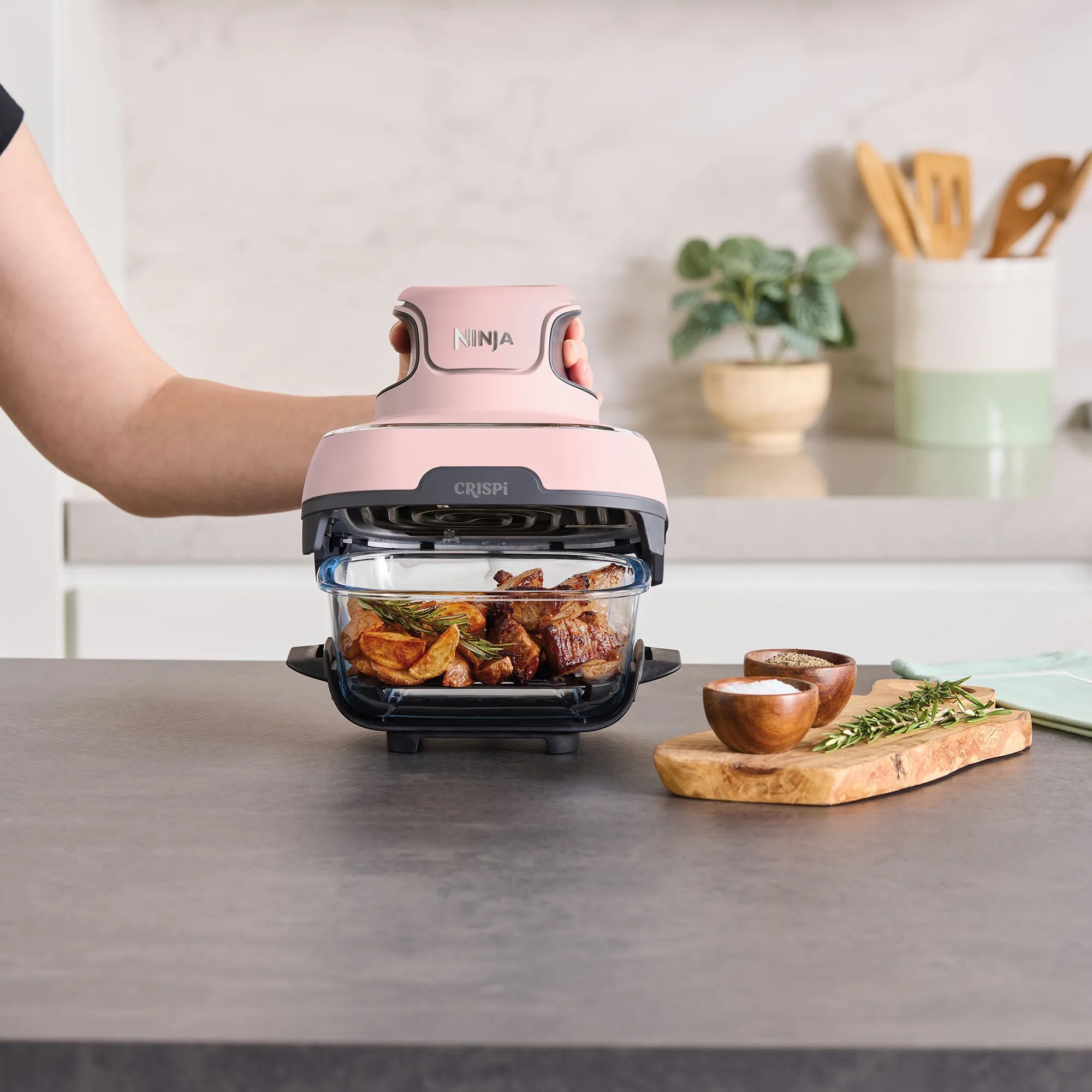 Ninja Crispi 4-in-1 Portable Glass Air Fryer