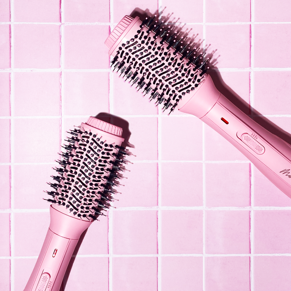 Mermade Hair Blow Dry Brush Pink
