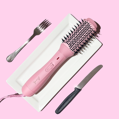 Mermade Hair Blow Dry Brush Pink