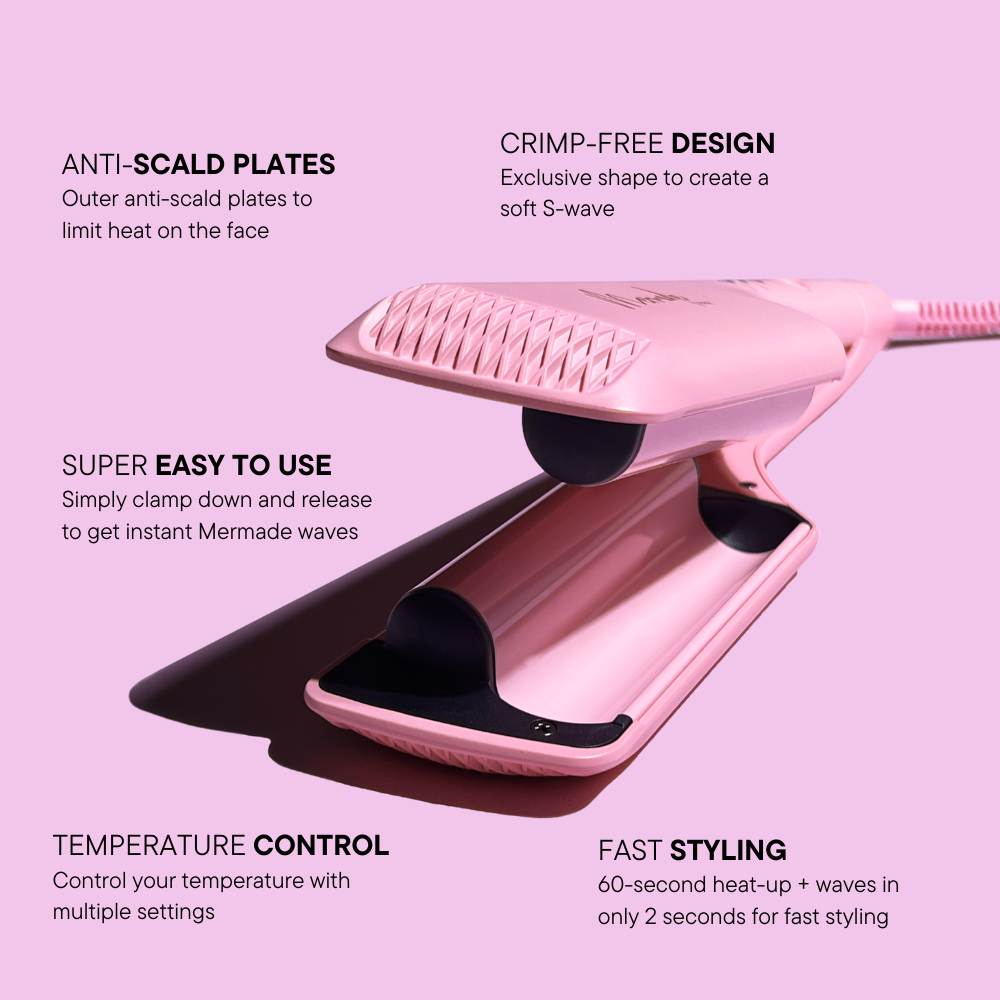 Mermade Hair Double Waver Pink