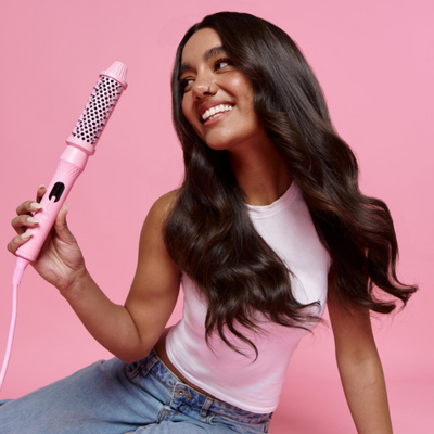 Mermade Hair Infrared Thermal Brush Pink