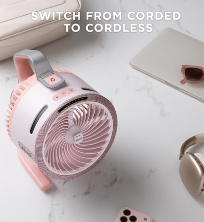 FlexBreeze HydroGo Misting Fan - Limited Edition Pink Diamond FA050UKPK9