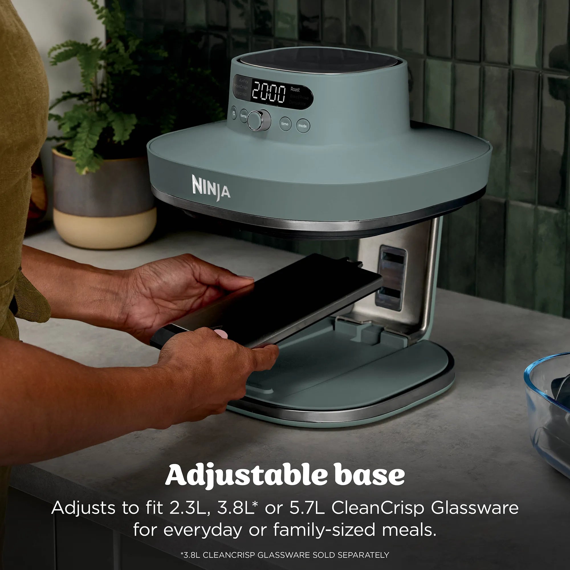 Ninja Crispi Pro 6-in-1 Countertop Glass Air Fryer
