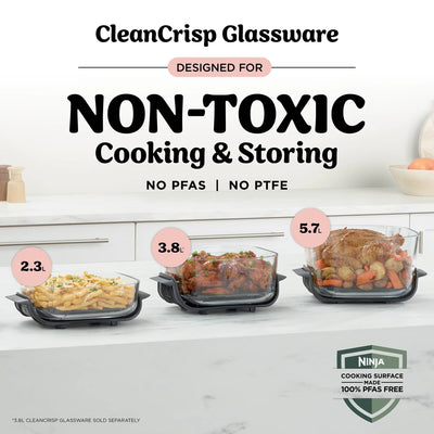 Ninja Crispi Pro 6-in-1 Countertop Glass Air Fryer