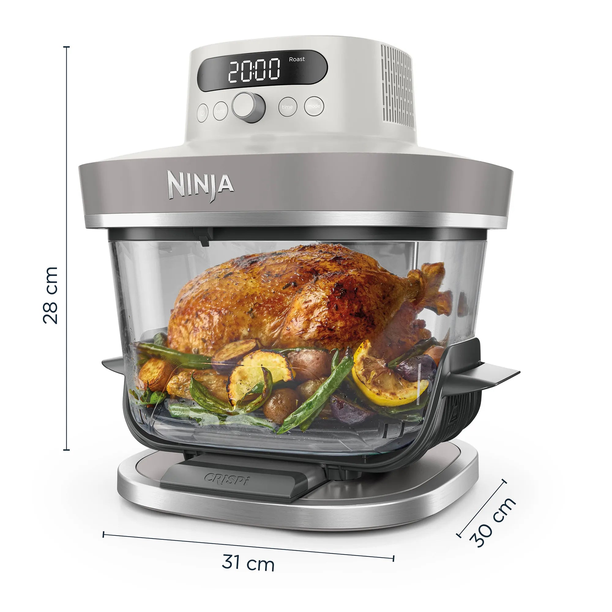 Ninja Crispi Pro 6-in-1 Countertop Glass Air Fryer