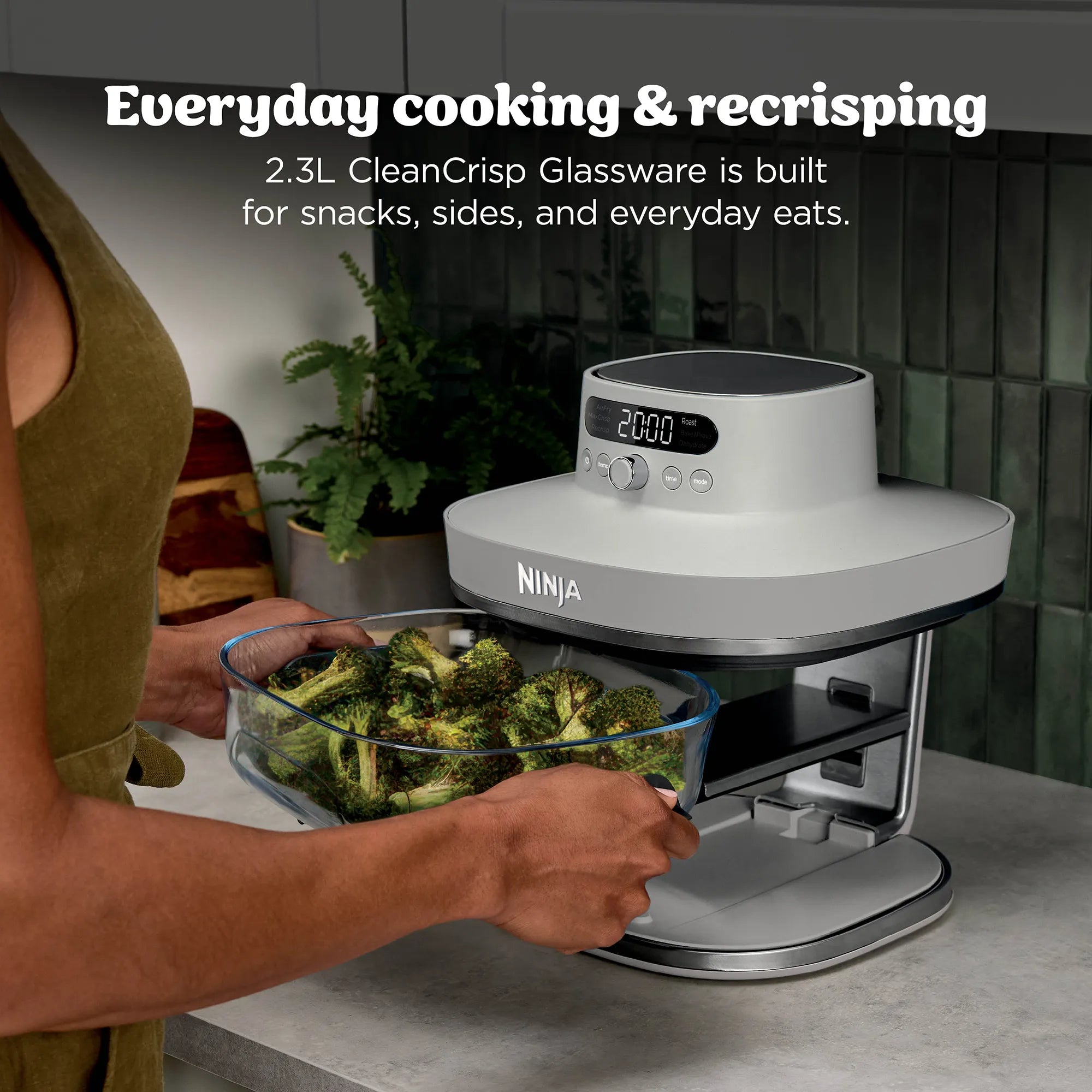 Ninja Crispi Pro 6-in-1 Countertop Glass Air Fryer