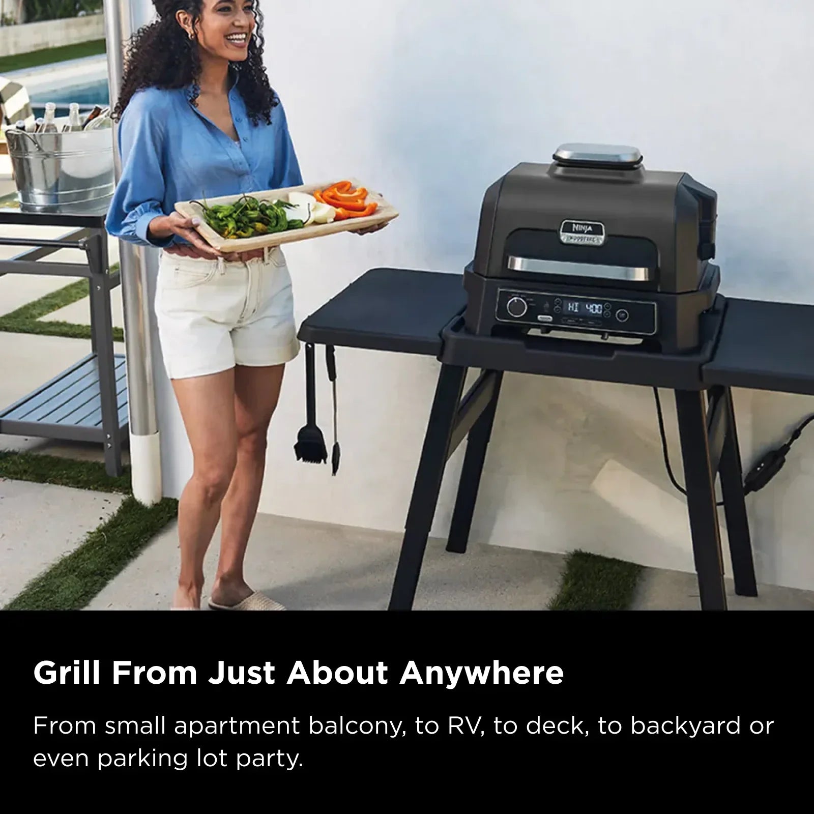 Woodfire Pro XL Outdoor Electric BBQ Grill & Smoker