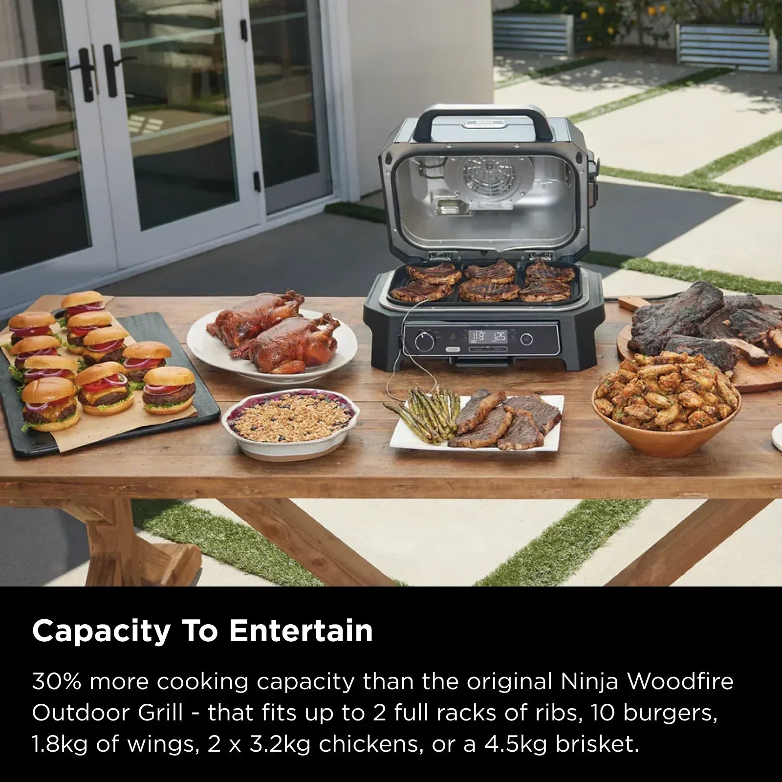 Woodfire Pro XL Outdoor Electric BBQ Grill & Smoker